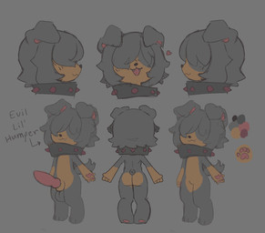 animal_genitalia anthro balls bangs biped black_collar brown_body brown_fur butt butt_heart collar collar_only erection floppy_ears front_view fur genitals grey_balls grey_body grey_fur grey_hair hair hair_over_eye hair_over_eyes heart_symbol knot knotted_penis long_bangs male monotone_background monotone_balls monotone_genitals monotone_hair monotone_penis multicolored_body multicolored_fur multiple_angles nude open_mouth paws penis rear_view red_penis semi-anthro sheath side_bangs side_view simple_background smile solo spiked_collar spikes standing tail text three-quarter_view two_tone_body two_tone_fur evillilhumper pubby_(evillilhumper) canid canine canis domestic_dog mammal 2025 colored_sketch digital_drawing_(artwork) digital_media_(artwork) headshot_portrait model_sheet portrait sketch