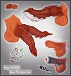 2_penises ambiguous_form animal_genitalia animal_penis ball_tuft balls canine_genitalia canine_penis chastity_cage chastity_device genitals knot knotted_penis male multi_genitalia multi_penis penis solo tuft hita9 ambiguous_species hi_res model_sheet