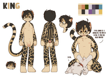 age_difference ambiguous_penetration anal anal_penetration anthro arch_position arms_at_sides black_eyes black_hair butt collar collar_only dialogue duo ears_up erection flaccid from_front_position front_view fur genitals hair holding_both_legs holding_legs_up implied_prostitution kneeling lying male male/male markings nude on_back penetration penis sex simple_background size_difference spots striped_markings striped_tail stripes tail tail_markings teaching text training white_body white_fur young younger_male younger_penetrated capnkabi canid canine canis cheetah felid feline mammal wolf english_text hi_res