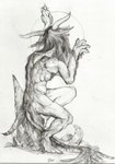 anthro armpit_hair body_hair engraving engravings feathered_tail feathers feet fingers fur hair hair_hand hairy_feet hairy_fingers hairy_legs herm herm/male hidden_wings holy hoop horn ink intersex intersex/male kind light long_hair long_legs lore male maleherm paws quantum race_arh rear_view solo sona_diorion tail tail_feathers diorionarh mythology diorion(diorionarh) celestial_(species) deity demon mythological_creature species_arh spirit graphite_(artwork) hi_res traditional_media_(artwork) nonbinary_(lore)