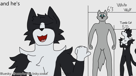 anthro blue_body blush blush_lines claws confusion duo fangs fur green_eyes hand_on_head head_grab imminent_rape imminent_sex laugh male male/male multicolored_body multicolored_fur muscular muscular_anthro offscreen_sex orange_body orange_eyes plap red_body scared simple_background size_difference skinny_male tail teeth text white_body ltpa_art canid canine canis domestic_cat felid feline felis mammal tuxedo_cat wolf 16:9 animated hi_res meme short_playtime sound video widescreen