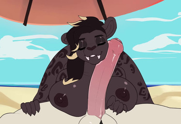 69_position after_fellatio after_oral after_sex ambience anthro anthro_on_anthro anthro_penetrated anthro_penetrating anthro_penetrating_anthro areola arm_support ass_up audible_ejaculation audible_popping audible_swallowing audible_throbbing ball_tuft balls balls_deep beach beach_umbrella bent_over big_breasts big_penis blinking blowpop bodily_fluids bodily_fluids_on_penis bouncing_balls breast_rest breast_squish breasts breasts_apart breath breathing breathing_noises brown_areola brown_nipples cloud cum cum_from_mouth cum_in_mouth cum_inside cum_on_breasts cum_on_face cum_on_penis cum_on_tongue darkened_nipples deep_penetration deep_swallow deep_throat drinking drinking_cum duo erection eyebrows eyelashes face_squish faceless_character faceless_male fangs fellatio female female_anthro female_focus female_penetrated foreskin forward_arm_support front_view furrowed_eyebrows genital_fluids genitals glans glans_play glistening_eyelids hand_on_another's_penis hand_on_partner's_penis hand_on_penis handjob head_in_crotch huge_breasts huge_penis humanoid_genitalia humanoid_penis long_penis looking_at_genitalia looking_at_penis looking_pleasured lying lying_and_blow_position lying_on_ground male male/female male_penetrating male_penetrating_female melanistic moan moving_foreskin muffled muffled_moaning music nipples noisy_oral nude nude_anthro nude_female nude_male nuzzling on_back on_ground open_mouth oral oral_only oral_penetration orgasm outside outside_sex panting parasol partially_retracted_foreskin penetration penile penile_penetration penis penis_against_cheek penis_between_breasts penis_between_fangs penis_grab penis_in_mouth penis_nuzzling penis_on_cheek penis_on_face penis_rubbing penis_squish pink_glans pink_penis pull_out raised_eyebrows retracted_foreskin rubbing_cheek sabertooth_(anatomy) saliva saliva_on_penis sand sea seaside sex sex_on_the_beach shaft_divide sky slurping solo_focus sound_effects squish stroking_penis sucking_tip swallowing swallowing_penis_while_deepthroat tail teeth tongue tongue_out touching_penis tuft vein veiny_penis water wet wet_penis white_balls white_body brolaren third-party_edit unnamed13 selena_(baelfire117) felid mammal prehistoric_species saber-toothed_tiger 2022 2d_animation animated background_music digital_media_(artwork) frame_by_frame short_playtime sound sound_edit webm