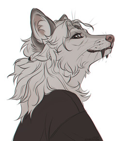 anthro brown_clothing brown_eyes brown_topwear clothed clothing eyelashes female female_anthro fur hair inner_ear_fluff looking_at_viewer simple_background smile solo topwear tuft whiskers white_background white_body white_fur white_hair white_inner_ear_fluff lostgoose canid canine mammal 2024 dated hi_res signature