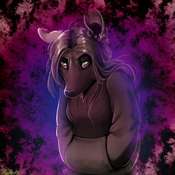 abstract_background anthro clothed clothing ear_piercing female gradient_background green_eyes grumpy hair messy_hair piercing simple_background solo conditional_dnp ratte norve mammal murid murine rat rodent 1:1 2017 digital_media_(artwork)