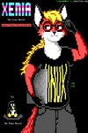 ambiguous_gender ansi_(artwork) anthro beak black_body black_clothing black_fur black_shirt black_topwear blonde_hair bottomwear clothing computer duo electronics eyewear feet female fur glasses gloves_(marking) grey_bottomwear grey_clothing grey_pants hair holding_object laptop lgbt_pride markings mascot multicolored_text pants prick_ears pride_color_text pride_colors red_body red_fur shirt soles text text_on_clothing text_on_shirt text_on_topwear topwear transgender_pride_colors white_body white_fur thegreenherring linux tux_(linux) xenia_(linux) avian bird canid canine fox mammal penguin red_fox true_fox 2023 2:3 artist_name character_name dated english_text hi_res portrait three-quarter_portrait url trans_(lore) trans_woman_(lore)