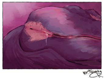 anthro anus bodily_fluids female genital_fluids genitals nude nude_female presenting presenting_vulva sleeping solo vaginal_fluids vulva mr.foxman beastars juno_(beastars) canid canine canis mammal wolf absurd_res hi_res