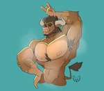 anthro armpit_fetish armpit_hair armpit_musk armpit_tuft big_pecs body_hair duncan(beef_steak) facial_piercing male muscular muscular_anthro muscular_male musk musk_clouds musky_armpit nose_piercing nose_ring pecs piercing ring_piercing solo beef_steak_(artist) animal_humanoid bovid bovid_humanoid bovine bovine_humanoid cattle humanoid mammal mammal_humanoid absurd_res hi_res