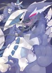 ambiguous_gender corruption duo open_mouth red_eyes slime spiral_eyes winte nintendo pokemon generation_2_pokemon generation_3_pokemon legendary_pokemon lugia pokemon_(species) shadow_lugia shadow_pokemon hi_res