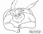 alex.fetter animated anthro butt front_view generation_3_pokemon jonah_(alex.fetter) linoone looking_at_viewer lying male monochrome nintendo obese on_front overweight overweight_male pokemon pokemon_(species) shaking_butt short_playtime simple_background solo tail white_background
