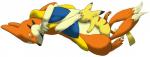 2007 duo feet female feral floatzel from_front_position generation_1_pokemon generation_4_pokemon interspecies looking_pleasured lying male male/female membrane_(anatomy) missionary_position nintendo on_back pikachu pokemon pokemon_(species) radial_(artist) sex simple_background toes vaginal webbed_feet white_background