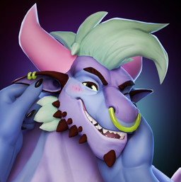 2_horns anthro black_eyes blue_body blush duo ear_piercing eyes_closed facial_piercing first_person_view green_hair hair hand_on_cheek horn looking_at_viewer male male_anthro nose_piercing nose_ring petting piercing purple_body ring_piercing simple_background smile spikes spikes_(anatomy) teeth touching_ear edvardiko mythology dragon mythological_creature mythological_scalie scalie 2025 3d_(artwork) absurd_res blender_(artwork) digital_media_(artwork) headshot_portrait hi_res portrait