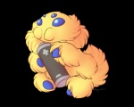 ambiguous_gender battery feral fur simple_background solo transparent_background yellow_body yellow_fur rozga nintendo pokemon generation_5_pokemon joltik pokemon_(species) 2013 5:4 alpha_channel