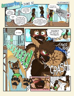 accident accidental_exposure adolescent amusement_park anthro athletic blush blush_lines butt butt_focus clothing dialogue eyebrow_through_hair eyebrows hair male muscular muscular_young snowflake_pattern sound_effects speedo swimwear text translucent translucent_hair water_park young chase_(frostedchase) max_(frostedchase) canid canine canis domestic_dog german_shepherd herding_dog mammal pastoral_dog comic hi_res accidental_incest_(lore) brother_(lore) brothers_(lore) incest_(lore) sibling_(lore)
