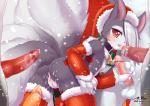 2d_animation after_sex animated anthro anthro_on_anthro anus armwear balls blush bodily_fluids breasts bridal_gauntlets butt canid canine christmas christmas_clothing christmas_headwear clothing cum cum_in_ass cum_in_pussy cum_inside dani_(wolflong) erection female female_focus fox fur gangbang genital_fluids genitals grey_body grey_fur group group_sex handjob hat headgear headwear holidays ilyad_12 legwear looking_at_viewer looking_back male male/female mammal mostly_nude motion_tweening multi_tail nipples penile penis pussy raised_tail rear_view red_eyes santa_hat sex short_playtime small_breasts solo_focus stockings tail vein veiny_penis wolflong