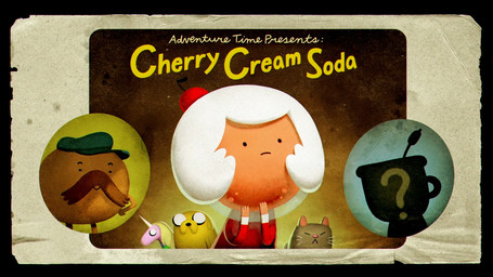 ambiguous_gender anthro blonde_hair cherry clothing dessert detailed_background female feral food food_hair fruit group hair horn male not_furry_focus on_model pink_body plant pseudo_hair text title title_card toony joy_ang adventure_time cartoon_network mythology cherry_cream_soda dirt_beer_guy jake_the_dog lady_rainicorn root_beer_guy starchy_(adventure_time) candy_people_(at) canid canine canis domestic_cat domestic_dog equid equine felid feline felis food_creature food_humanoid humanoid living_beverage mammal mythological_creature mythological_equine rainicorn unicorn 16:9 digital_media_(artwork) english_text hi_res official_art widescreen