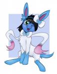 ambiguous_gender clothing costume feral hair pokemon_costume solo marsminer hasbro my_little_pony nintendo pokemon fan_character jettrax eeveelution equid equine generation_6_pokemon horse mammal pokemon_(species) pony sylveon 2016 hi_res