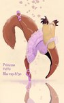 ballerina ballet clothing crown dance_shoes dancewear dancing female fluffy fluffy_tail footwear headgear pointe_shoes shoes solo tail tiara nyame8 princess_tutu anteaterina anteater mammal pilosan xenarthran