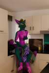 anthro appliance bioluminescence black_pawpads blinds breasts claws countertop cunnilingus cutting_board detailed_background dominant dominant_female duo female female/female fur glowing glowing_markings gold_claws green_body green_fur hand_on_breast hand_on_head hand_on_own_breast head_in_crotch indoor_sex inside kitchen kitchen_appliance kitchen_cabinet kitchen_counter kneeling leg_over_shoulder light looking_pleasured markings masturbation nude nude_female on_counter oral orgasm_face pawpads pink_body pink_fur pupils purple_body purple_fur sex slit_pupils small_breasts spread_legs spreading sunlight tail teeth_showing toaster vaginal vaginal_masturbation whiskers yellow_eyes dobbobbington canid canine fox mammal rexouium 2024 2:3 3d_(artwork) absurd_res digital_media_(artwork) hi_res portrait watermark