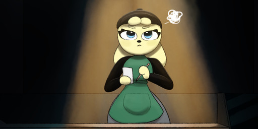 annoyed anthro apron barista black_clothing black_shirt black_topwear blue_eyes clothing curvy_figure eyelashes female floppy_ears fur hat headgear headwear hourglass_figure longsleeve looking_at_viewer paper pencil_(object) shirt solo spotlight thick_thighs topwear wide_hips yellow_body yellow_fur guak starbucks amy_hope_(guak) lagomorph leporid mammal rabbit hi_res meme