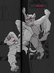 anthro balls baseball_cap belt big_balls big_ears big_feet bodily_fluids claws clothed clothing cum cum_drip cum_inside cum_on_face cum_while_penetrated dripping duo ejaculation eyewear feet fluffy fluffy_tail foreskin fur genital_fluids genitals glasses grin hat headgear headwear looking_pleasured lying male male/male nipples on_back partially_clothed paws penetration penis public rapid_transit sex simple_background smile subway tail tongue tongue_out underwear wearing_glasses skylinesouth2023 canid canine canis cougar coyote felid feline mammal 3:4 black_and_white monochrome sketch