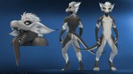 anthro biped black_insides black_mouth black_tongue digitigrade male pose seductive solo tail tongue hnz krakka kobold scalie 16:9 hi_res model_sheet shaded soft_shading widescreen