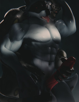 abs anthro anthro_on_anthro balls bathing biceps big_muscles big_penis bodily_fluids dominant dominant_anthro dominant_male duo erection eye_roll facial_markings from_behind_position fur genitals grey_body grey_fur hand_on_head hand_on_hip handjob head_markings head_on_shoulder holding_penis huge_muscles huge_penis humanoid_genitalia humanoid_penis long_penis looking_pleasured male male/male markings mask_(marking) muscular muscular_anthro muscular_male navel nude open_mouth pecs penile penis red_eyes sex shadow sharp_teeth shower showering showering_together standing steam steamy_breath submissive submissive_anthro submissive_male sweat teeth tongue tongue_out vein veiny_muscles veiny_penis wet wet_body exo_h valorlynz_(modeler) dreamworks kung_fu_panda puss_in_boots_(franchise) death_(puss_in_boots) tai_lung_(kung_fu_panda) canid canine canis felid mammal pantherine snow_leopard wolf 3d_(artwork) absurd_res crossover digital_media_(artwork) hi_res huge_filesize shaded