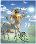 balls duo erection facial_hair genitals goatee halo humanoid_genitalia humanoid_penis imminent_rape imminent_sex it'll_never_fit macro male male/male muscular penis size_difference zenpei european_mythology greek_mythology mythology centaur deity equid equid_taur human humanoid humanoid_taur mammal mammal_taur taur hi_res