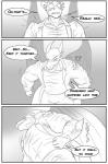 anthro clock-face clothing comic dragon english_text growth hi_res male monochrome muscle_growth muscular muscular_anthro muscular_male mythological_creature mythological_scalie mythology scalie solo text torn_clothing