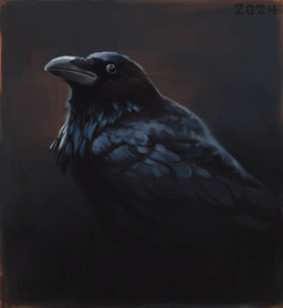 beak black_background black_body black_feathers black_wings feathers feral grey_beak grey_highlights highlights_(coloring) rictal_bristles simple_background solo wings alexpahomov avian bird corvid corvus_(genus) oscine passerine raven 2024 digital_media_(artwork) digital_painting_(artwork) painting_(artwork)