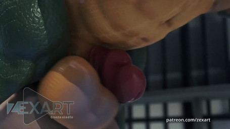 abdominal_bulge anal anal_penetration anthro anus balls balls_touching belly belly_expansion biceps big_balls big_muscles big_pecs big_penis bodily_fluids butt close-up dripping duo erection expansion genital_fluids genitals green_body huge_balls huge_pecs huge_penis humanoid_genitalia humanoid_penis hyper hyper_balls hyper_genitalia hyper_penis male male/male male_penetrated male_penetrating male_penetrating_male moan muscular muscular_anthro muscular_bottom muscular_male muscular_on_muscular muscular_top nipples nude pecs penetration penile penile_penetration penis penis_in_ass precum precum_drip prison sex size_difference smaller_penetrated tail thrusting sound_warning zex 1alcewolf_(va) craftmithane_(va) mythology ash_(zex) ragnar_drevalk_(zex) alligator alligatorid crocodilian dragon mythological_creature mythological_scalie reptile scalie 16:9 3d_(artwork) 3d_animation animated digital_media_(artwork) hi_res huge_filesize long_playtime sound video voice_acted widescreen