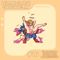 anal animal_genitalia animal_penis anthro blonde_hair blue_body blue_fur blush bodily_fluids breasts canine_genitalia canine_penis carrying_another clenched_teeth cum cum_in_ass cum_inside dialogue duo ejaculation eyes_closed female feral full_nelson fur genital_fluids genitals hair knot legs_up male male/female nude nude_female penis pointy_ears profanity sex sharp_teeth teeth text vulva nikotoofficial breath_of_the_wild nintendo pokemon super_smash_bros. the_legend_of_zelda princess_zelda canid canine generation_6_pokemon humanoid hylian mammal mega_evolution mega_lucario pokemon_(species) 1:1 crossover english_text