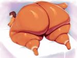 anthro bed big_butt brown_body brown_fur brown_hair butt femboy fur furniture hair huge_butt hyper hyper_butt looking_at_viewer male morbidly_obese morbidly_obese_anthro morbidly_obese_male obese obese_anthro obese_male overweight overweight_anthro overweight_male semi-anthro smile solo thick_thighs wide_hips datpisces ultimateotterpand freddy mammal mustelid otter 2018 digital_media_(artwork)