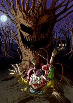 anthro anthrofied biped blood bodily_fluids breasts clothed clothing creepy female green_eyes hooves horn moon night open_mouth outside pajamas plant reaching restrained restrained_by_tentacles scared small_breasts solo tears teeth tentacles tongue torn_clothing tree unguligrade vine_tentacles white_body wounded young young_anthro young_female zooshi evil_dead friendship_is_magic hasbro my_little_pony mythology sweetie_belle_(mlp) equid equine mammal monster mythological_creature mythological_equine unicorn 2025 absurd_res hi_res