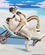 ahegao anthro anthro_penetrated beach beach_chair beach_sex bodily_fluids cum cum_from_pussy cum_in_pussy cum_inside duo female female_on_human female_penetrated genital_fluids genitals human_penetrating_female humanoid_genitalia humanoid_penis interspecies leaking_cum looking_pleasured lying male male/female male_penetrating male_penetrating_female nipples nude on_back orgasm penetration penile penile_penetration penis penis_in_pussy public public_nudity public_sex sea sex summer sun tail teeth tongue tongue_out vaginal vaginal_fluids vaginal_penetration water demosfen felid feline human humanoid mammal 2d_animation absurd_res animated hi_res motion_tweening no_sound short_playtime webm