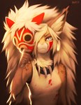 anthro clothed clothing ear_tuft female fur hair inner_ear_fluff light looking_at_viewer shirt solo tank_top topwear tuft falvie ghibli princess_mononoke ariyah_(meg) mon san_(princess_mononoke) felid feline lynx mammal 2017 digital_media_(artwork) digital_painting_(artwork) lighting shaded signature