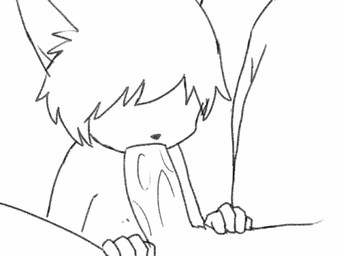 5_fingers anthro duo erection fellatio fingers genitals hair lying male male/male on_back oral penile penis sex size_difference young young_anthro young_male manmosu_marimo shota_feline_(marimo) white_canine_(marimo) canid canine canis domestic_cat domestic_dog felid feline felis mammal 2017 2d_animation 4:3 animated monochrome unavailable_at_source