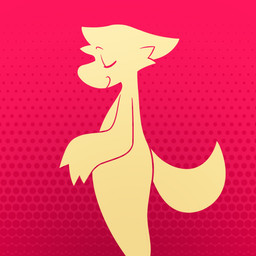 anthro biped colored_in eyebrows eyes_closed happy male pattern_background pink_background pose red_background side_view simple_background smile solo standing tail yellow_body golde squishy_(character) ghost spirit 1:1 colored_line_art digital_drawing_(artwork) digital_media_(artwork) hi_res line_art portrait three-quarter_portrait