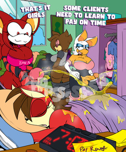 3futas anthro bed bedroom bodily_fluids clothing female furniture furry_futa futa_furry futanari_furry genital_fluids group gynomorph herm intersex intersex/female intersex/intersex intersex_peeing peeing peeing_on_another pissing_on_another sex sleep_sex sleeping urinating_futa urine urine_pool urine_stream watersports tinydevilhorns archie_comics sega sonic_the_hedgehog_(archie) sonic_the_hedgehog_(comics) sonic_the_hedgehog_(series) fiona_fox rouge_the_bat bat mammal 2025 absurd_res hi_res
