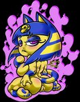 anthro breasts crouching egyptian female fullcolor genitals pussy queen royalty solo thick_thighs stigma_storm animal_crossing nintendo pathetic_(meme) ankha_(animal_crossing) domestic_cat felid feline felis mammal absurd_res alpha_channel colored digital_media_(artwork) hi_res meme