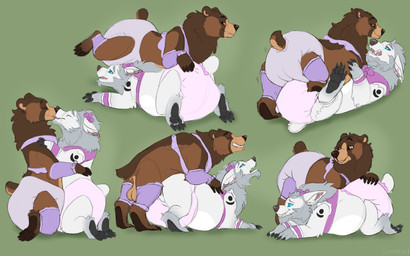 4_fingers 4_toes 5_toes after_sex anal anal_penetration animal_genitalia animal_penis arm_markings ass_up balls barely_visible_genitalia belly big_balls big_diaper black_claws black_pawpads blue_eyes blue_sclera bra brown_arms brown_body brown_claws brown_ear brown_ears brown_feet brown_fur brown_legs brown_mane brown_nose brown_pawpads brown_paws brown_tail butt cheek_markings claws clean_diaper clothed clothed_feral clothing diaper diaper_fetish diaper_humping diaper_on_head diaper_sex diapered_dominant doggystyle dominant dominant_feral dominant_male druid_mark duo ear_piercing erection eyebrows facial_markings feet feral feral_lingerie feral_on_bottom feral_on_feral feral_on_top feral_penetrated feral_penetrating feral_penetrating_feral feral_penetrating_male finger_claws fingers fluffy fluffy_tail french_kissing frilly frilly_clothing frilly_diaper frilly_lingerie from_behind_position from_front_position fur fur_markings furgonomics genitals grey_body grey_feet grey_fur grey_hands grey_paws hair hand_on_diaper head_markings hug jewelry kissing kneeling leggings legwear lingerie lingerie_bra lingerie_on_feral long_fangs looking_at_another looking_back looking_pleasured lying lying_on_another male male/male male_feral male_lingerie male_on_bottom male_on_feral male_on_top male_penetrated male_penetrating male_penetrating_male mane mane_hair markings missionary_position monotone_balls monotone_feet monotone_genitals monotone_hands monotone_inner_ear monotone_markings monotone_tail mostly_nude mounting multicolored_body multicolored_ears multicolored_fur muzzle_(marking) on_back on_bottom on_front on_ground on_top open_mouth orange_eyes pawpads paws penetration penile penile_penetration penis piercing pink_clothing pink_diaper pink_inner_ear pink_lingerie pink_tongue plantigrade purple_clothing purple_diaper purple_lingerie quadruped rear_view reverse_69_position sex sharp_teeth short_ears short_fur short_tail side_view simple_background small_ears small_tail snout snout_markings submissive submissive_male tail tan_balls tan_belly tan_body tan_ears tan_fur tan_inner_ear tan_markings tan_tail teeth three-quarter_view toe_claws toes tongue topless touching_diaper two_tone_body two_tone_ears two_tone_fur two_tone_tail underwear ursine_ears wearing_diaper white_body white_ears white_fur white_tail symrea blizzard_entertainment warcraft kuruk_(character) lykaen bear brown_bear druid_(feral) grizzly_bear mammal ursidae ursine 16:10 2026 colored_sketch digital_drawing_(artwork) digital_media_(artwork) sketch widescreen