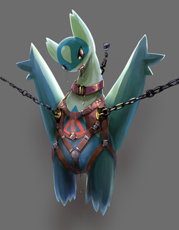 ambiguous_gender bdsm bodily_fluids bondage bound chain chained collar female feral feral_bondage fully_bound fully_restrained harness leather leather_harness red_eyes solo tears fadingsky nintendo pokemon generation_3_pokemon latios legendary_pokemon pokemon_(species) absurd_res hi_res male_(lore)