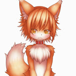 ^_^ ambiguous_gender anthro black_nose blinking blush bodily_fluids brown_hair chest_tuft collar distracted embarrassed eyes_closed fangs fur hair happy looking_at_viewer nude open_mouth orange_body orange_fur regret sad short_hair simple_background smile solo surprise tears teeth tongue tuft white_background white_body white_fur wiggle yellow_eyes young young_anthro tsu_ji emofuri canid canine fox mammal 1:1 animated bad_metadata no_sound short_playtime webm