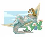 ambiguous_gender anthro biped cactus cloud flower hammock lying nude outside plant sky smile solo deadcow_(artist) cuix common_side-blotched_lizard lizard phrynosomatid reptile scalie side-blotched_lizard 2018 digital_media_(artwork)