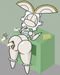 back_boob big_butt breasts butt duo female huge_butt machine solo_focus thick_thighs infiniteshades nintendo pokemon generation_7_pokemon humanoid legendary_pokemon magearna pokemon_(species) robot 4:5 hi_res