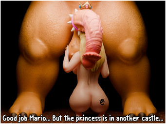 balls big_balls big_penis bodily_fluids dripping duo female genital_fluids genitals infidelity male male/female penis precum precum_drip simple_background size_difference tattoo text novabartist mario_bros nintendo bowser princess_peach human mammal reptile scalie absurd_res hi_res