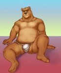 anthro bear brown_fur bulge chubby fundoshi fur grizzly_bear horrorbuns male mammal musclegut muscles nipples pecs pose solo topless underwear
Rating: Questionable
Score: 5
User: Hardstyle_Chris
Date: September 24, 2013