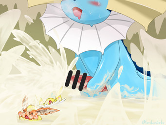 ambiguous_gender animal_genitalia animal_penis blush bodily_fluids cum cum_everywhere cum_explosion cumshot ejaculation excessive_cum excessive_genital_fluids feral genital_fluids genitals group ineffective_censorship male masturbation messy penile penile_masturbation penis kenikenikeke nintendo pokemon eeveelution flareon generation_1_pokemon jolteon pokemon_(species) vaporeon 4:3 censored hi_res