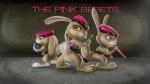 beret clothing female group hat headgear headwear pose standing team_pose text weapon blakefox hop_(movie) illumination_entertainment bit_(hop) fluffy_(hop) patch_(hop) pink_berets lagomorph leporid mammal rabbit english_text hi_res