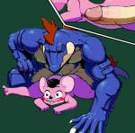 ambiguous_gender anal anthro anthro_on_anthro big_penis duo erection genitals huge_penis humanoid_genitalia humanoid_penis internal interspecies male male/ambiguous muscular nude penis pokephilia sex simple_background size_difference fluffabie nintendo pokemon kreme_d._kookie crocodilian feraligatr generation_2_pokemon mammal mouse murid murine pokemon_(species) reptile rodent scalie aliasing digital_media_(artwork)