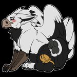 balls beak blush cage feathered_wings feathers genitals male penis sitting solo telegram_sticker wings symrea mythology avian gryphon mythological_avian mythological_creature 1:1 alpha_channel